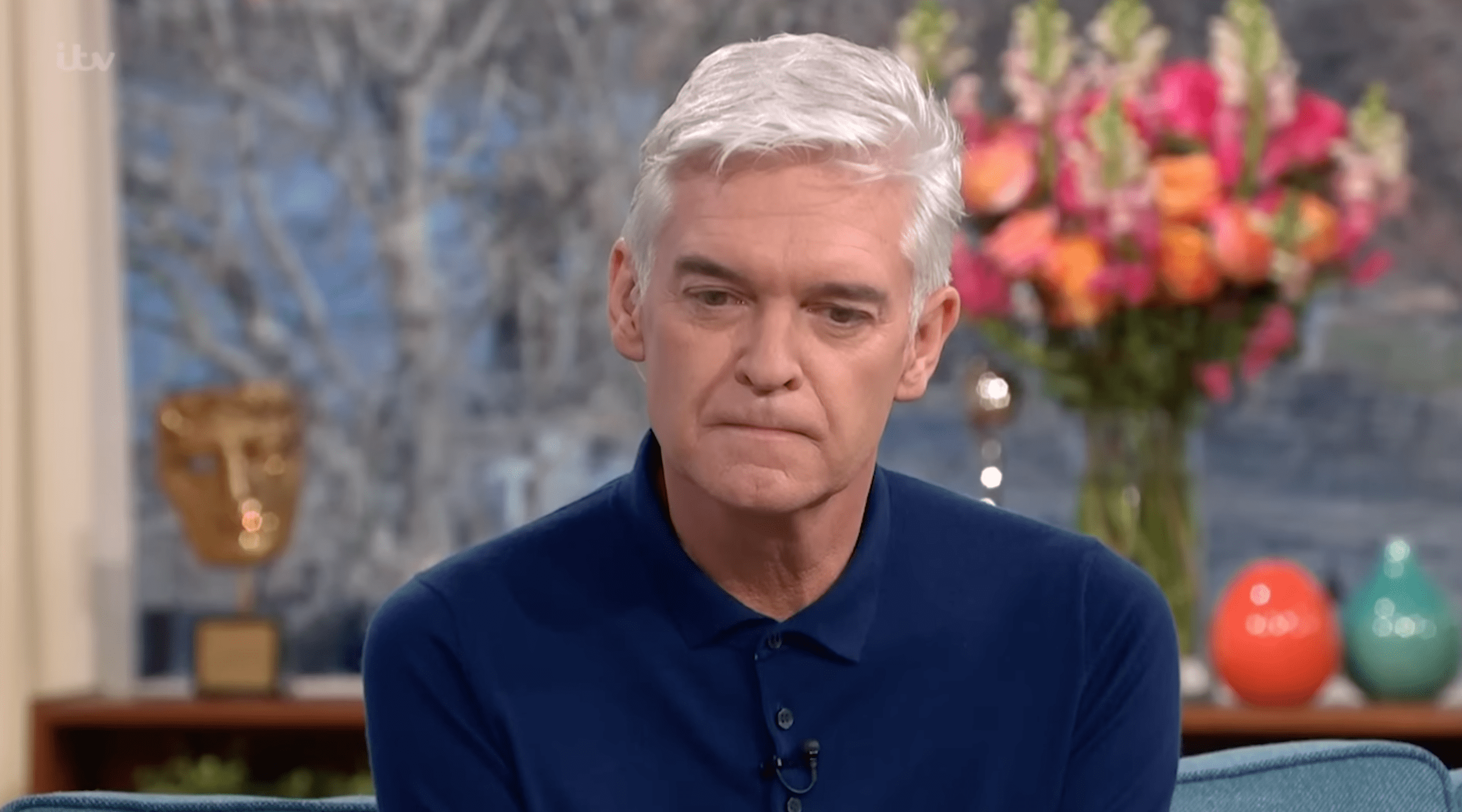 Phillip Schofield looking pained on This Morning