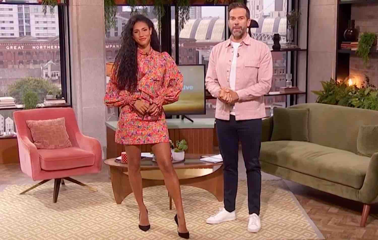 Vick Hope and Gethin Jones on Morning Live