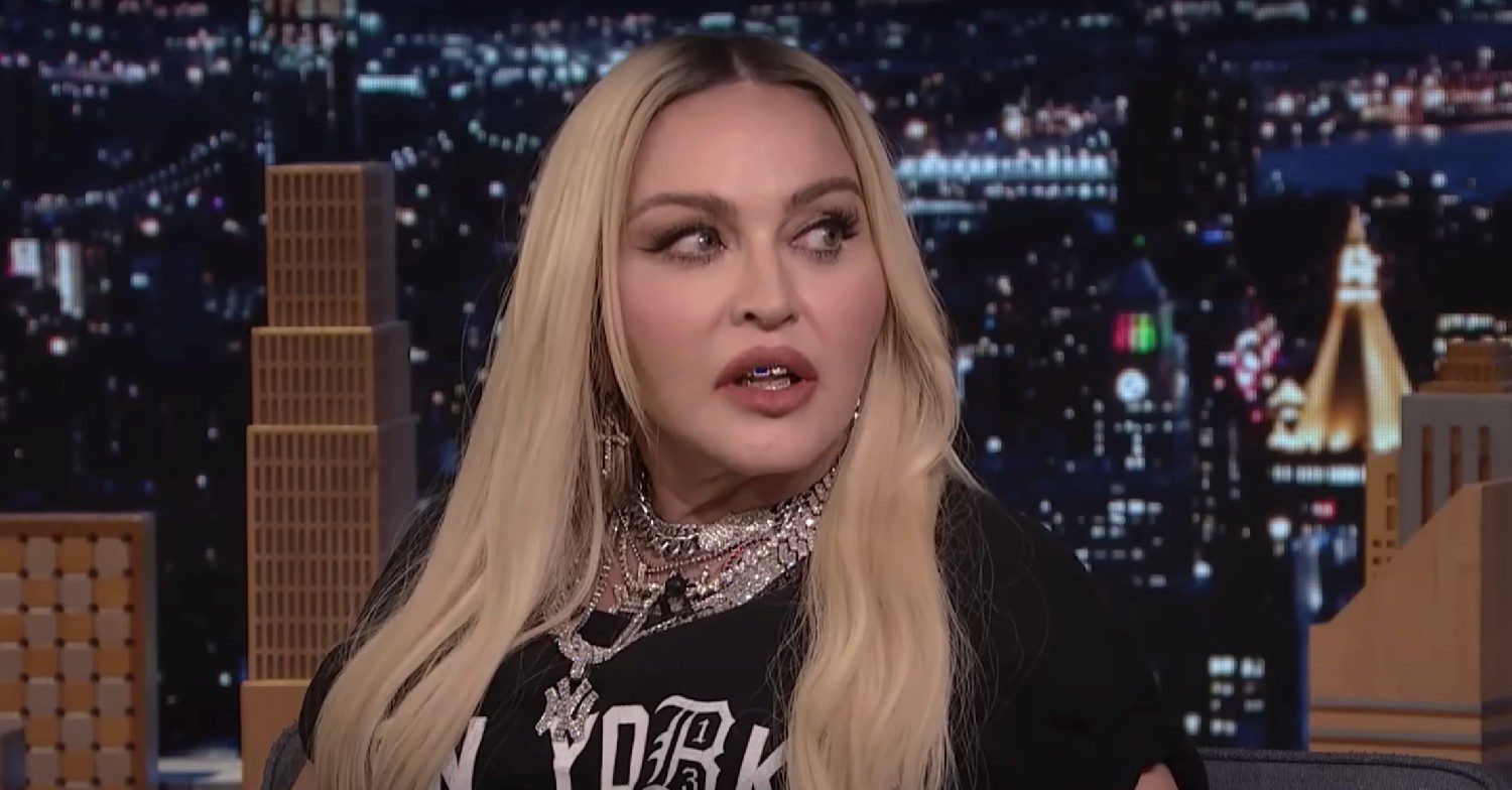 Madonna looking shocked