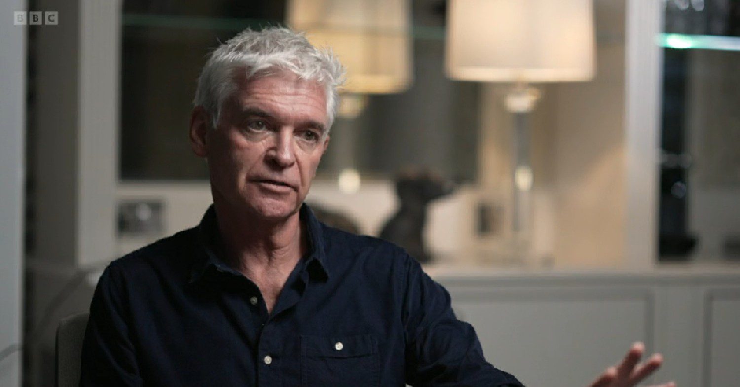 Phillip Schofield speaking during BBC interview