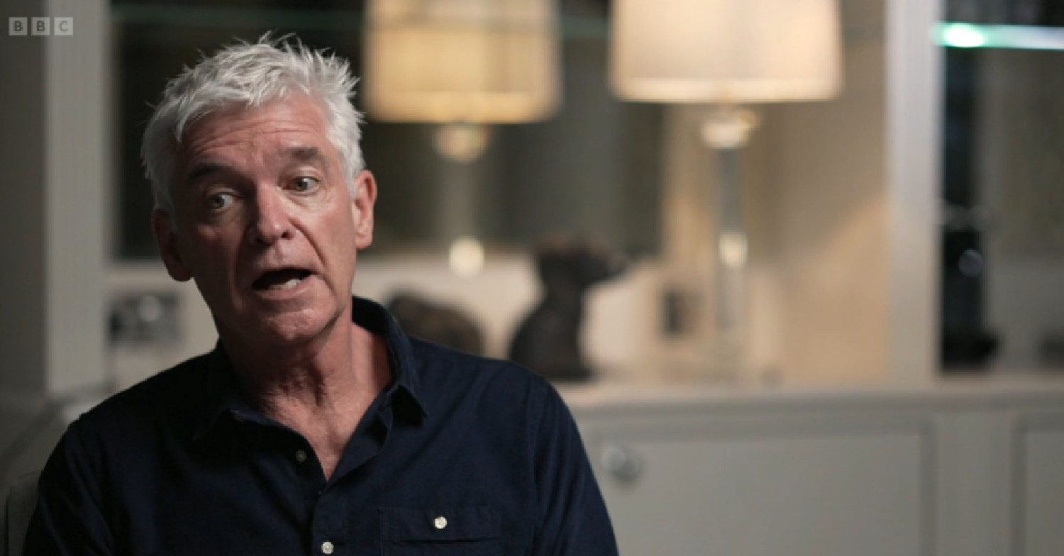 Phillip Schofield speaking during BBC interview
