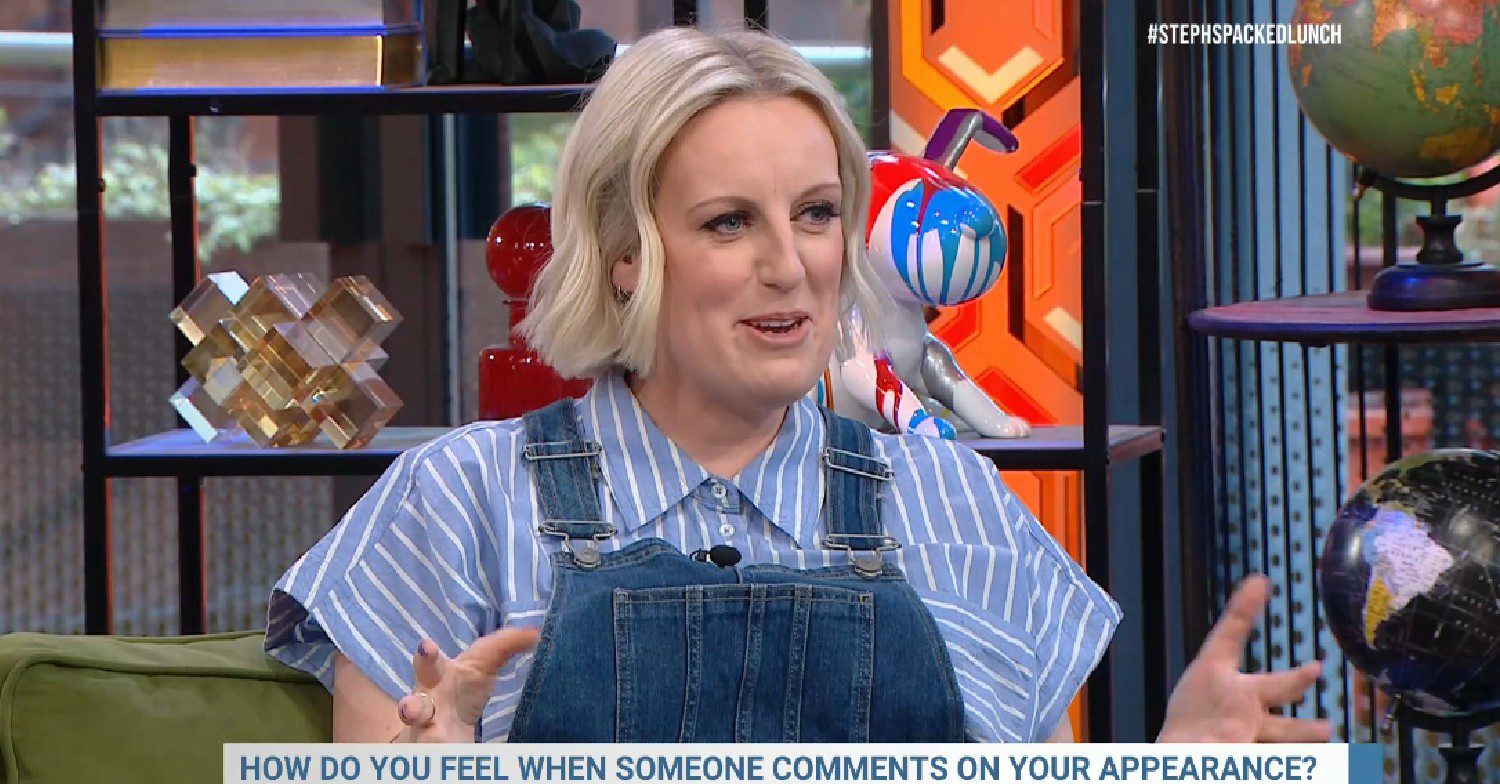 Steph McGovern talking on Steph's Packed Lunch