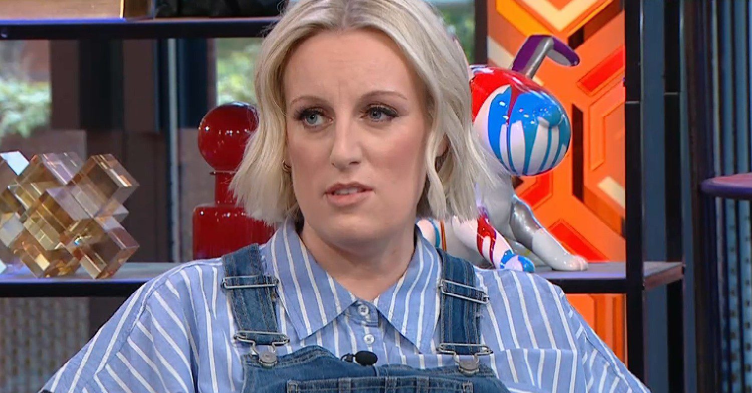 Steph McGovern looking worried during Steph's Packed Lunch