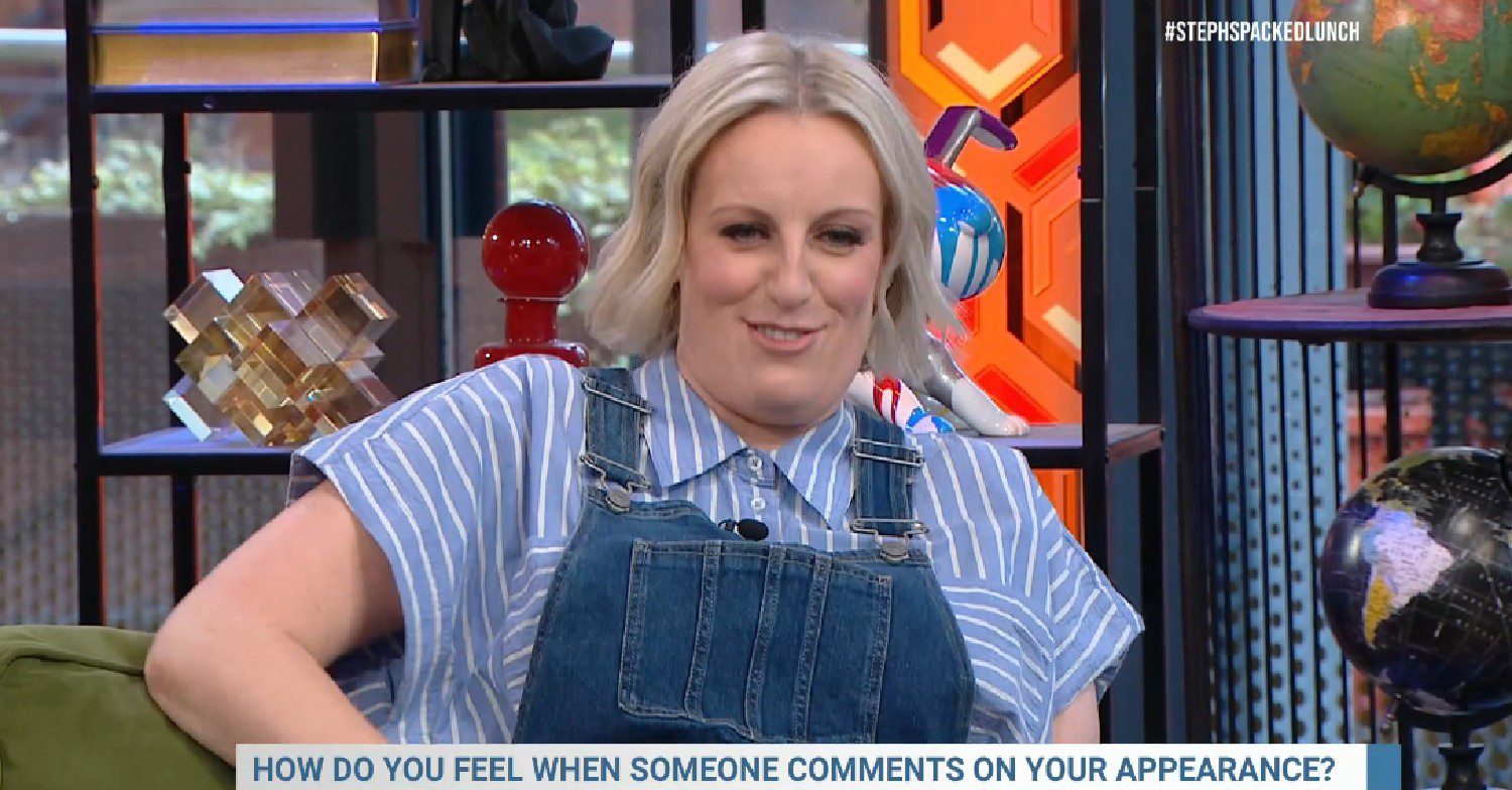 Steph McGovern joking around on Steph's Packed Lunch