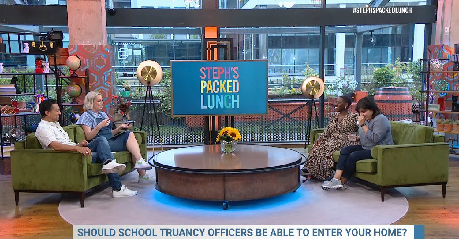 Steph's Packed Lunch today during debate