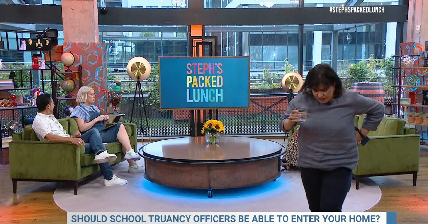 Steph's Packed Lunch guests during debate today