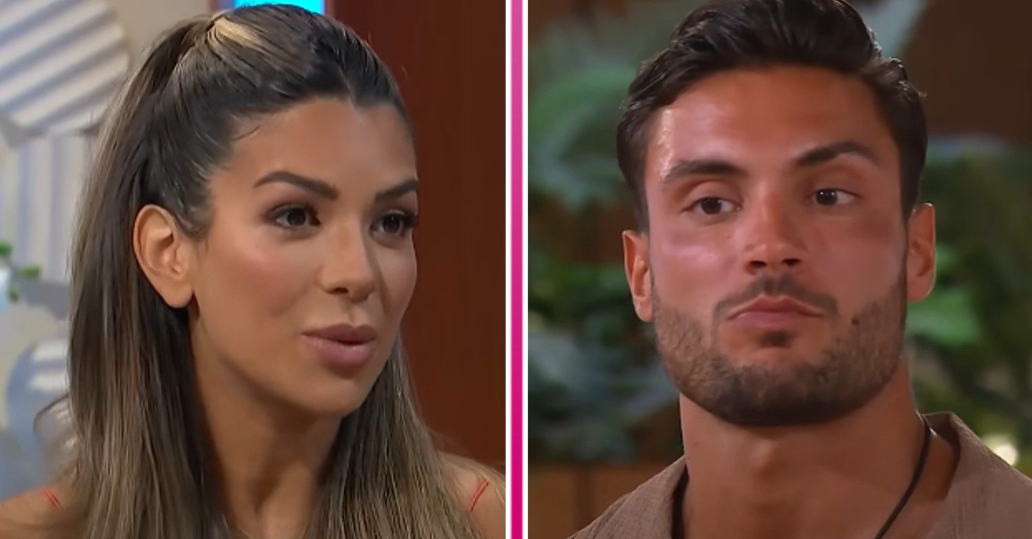 Ekin-Su on Lorraine and Davide on Love Island