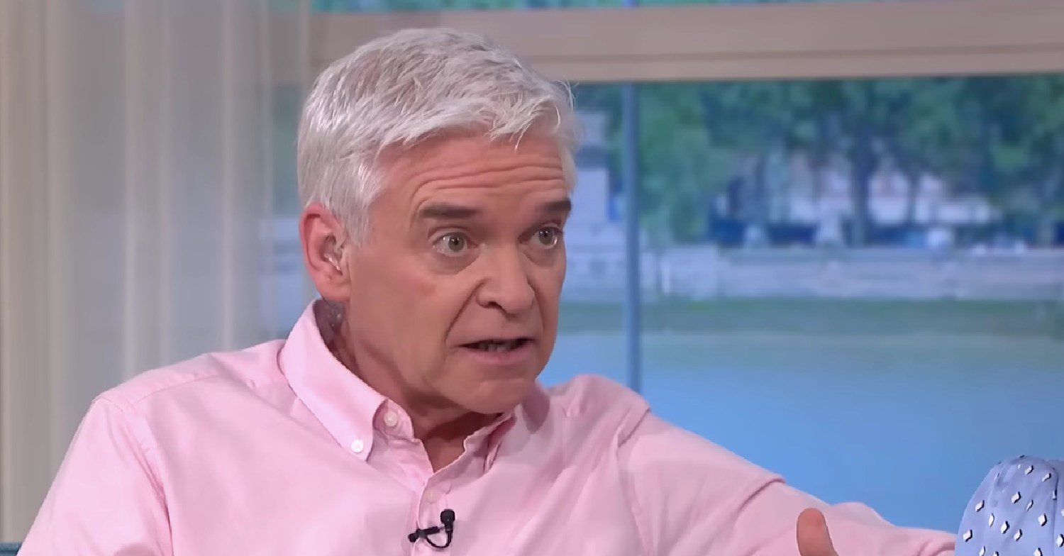 Phillip Schofield looking serious
