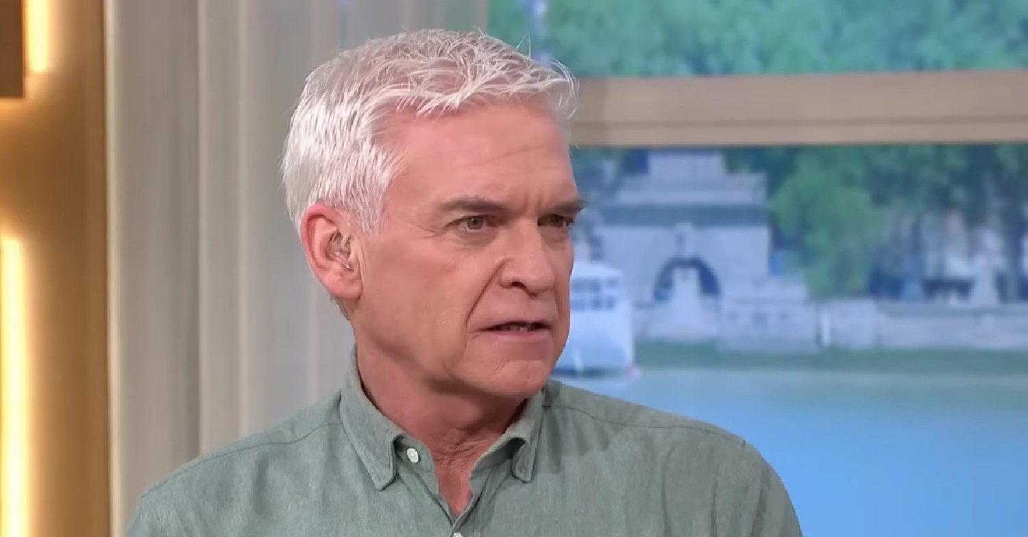Phillip Schofield on This Morning looking serious