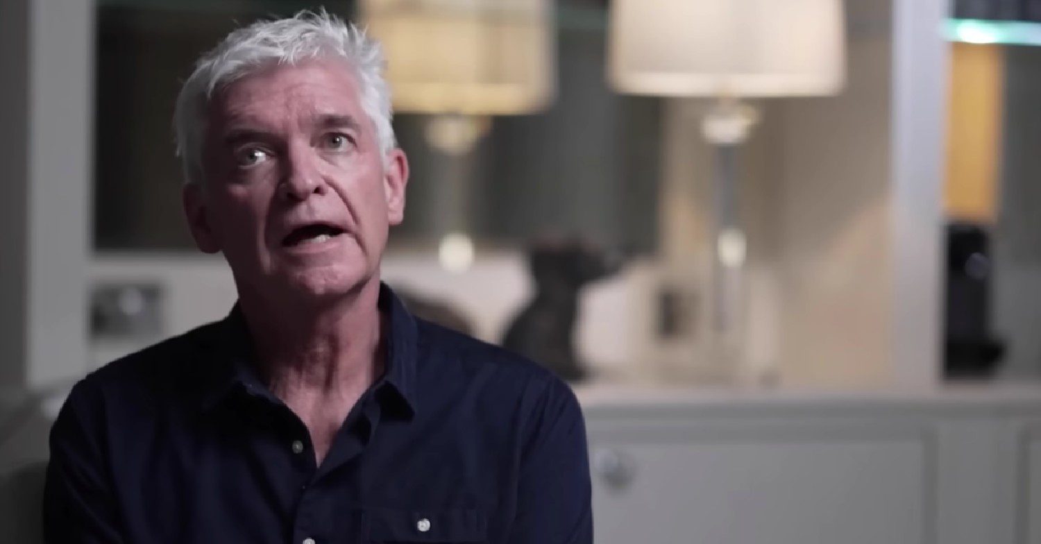 Phillip Schofield talking during his BBC interview
