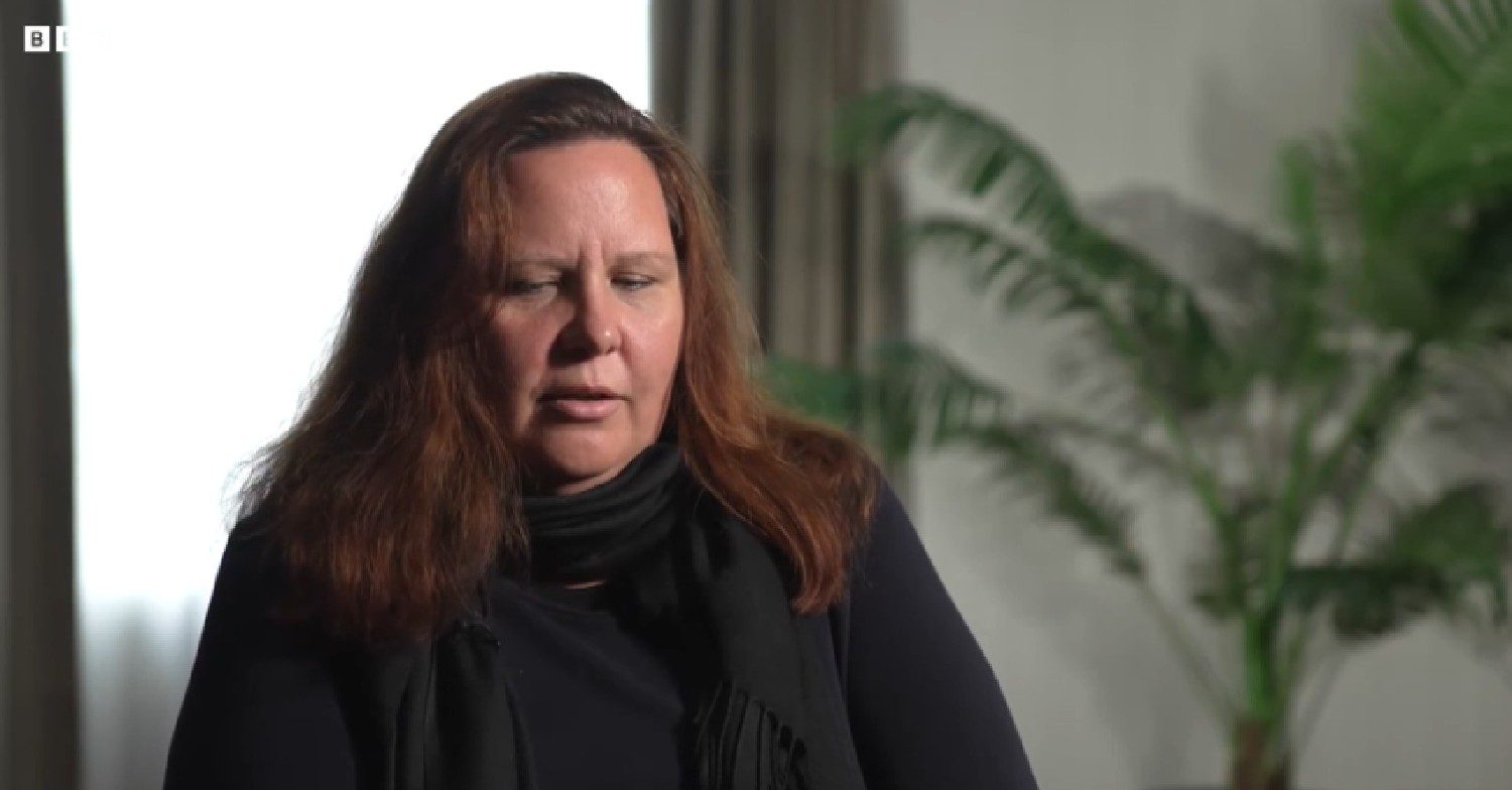 Christine Dawood speaking in BBC interview
