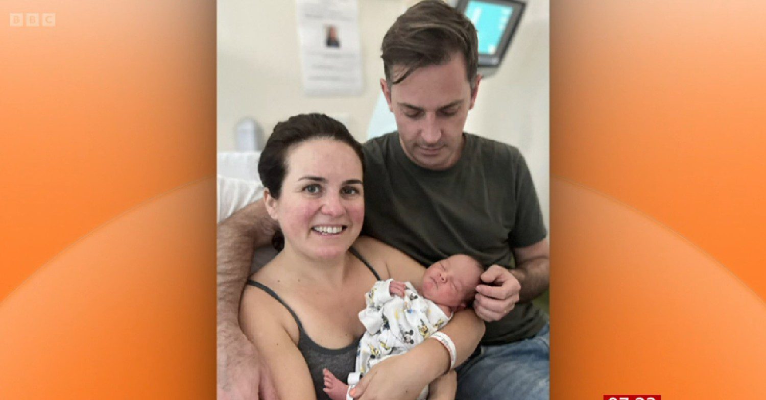 Nina Warhurst with third baby on BBC Breakfast