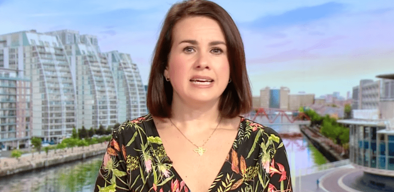 Nina Warhurst hosting BBC Breakfast