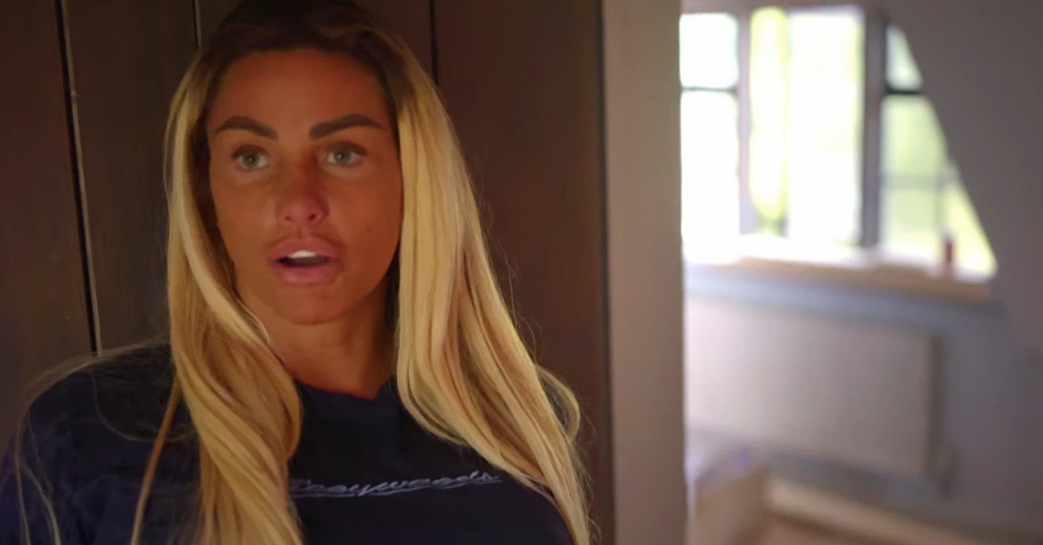 Katie Price looking shocked