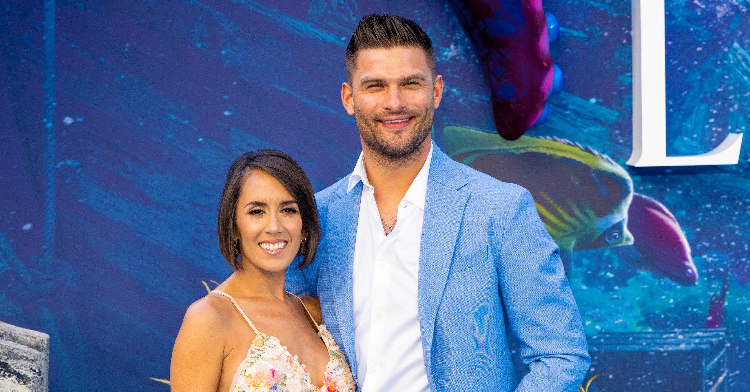 Strictly stars Janette Manrara and Aljaz Skorjanec on the red carpet at The Little Mermaid