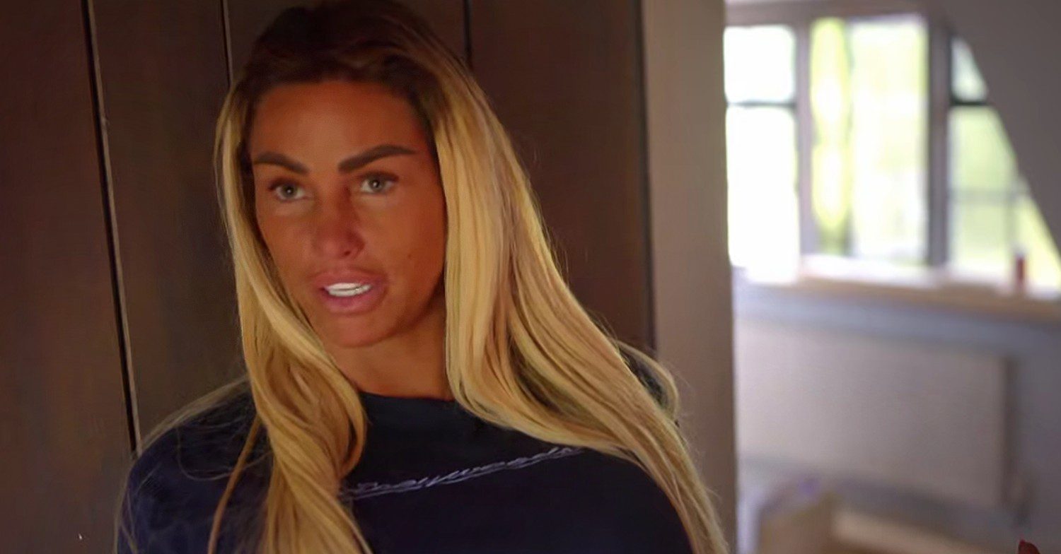 Katie Price looking serious