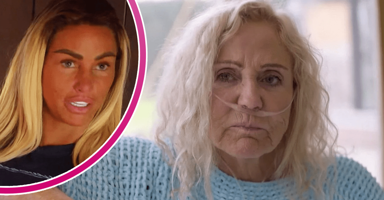 Katie Price and her mum looking serious