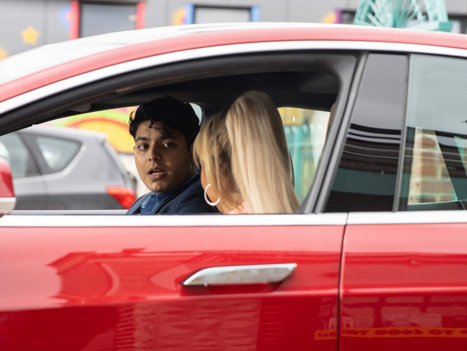 Coronation Street's Aadi is sitting in the car with Courtney awkwardly