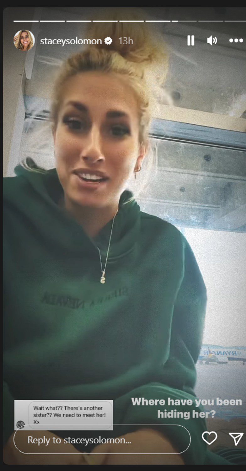 Stacey Solomon Instagram story