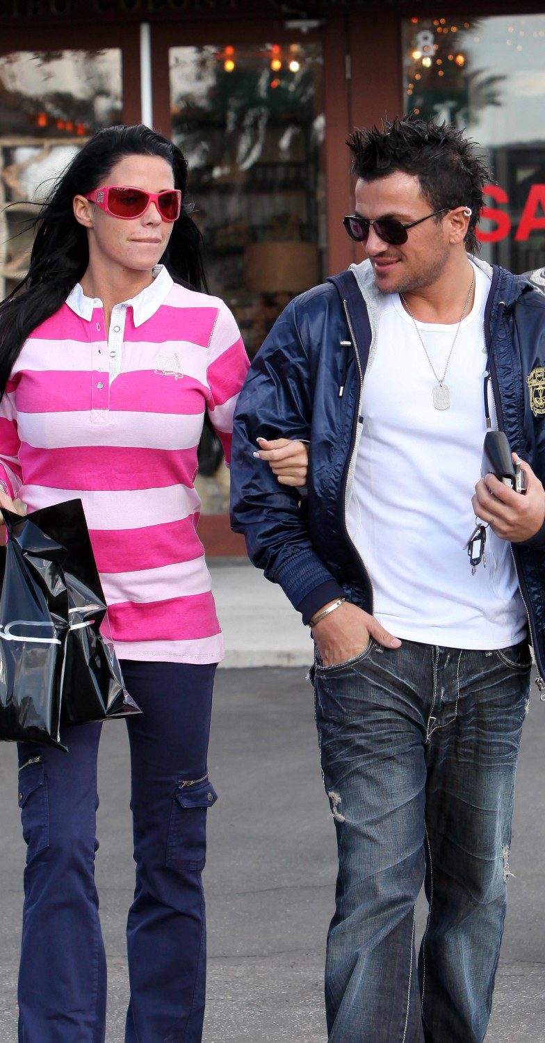 Katie Price and Peter Andre shopping together