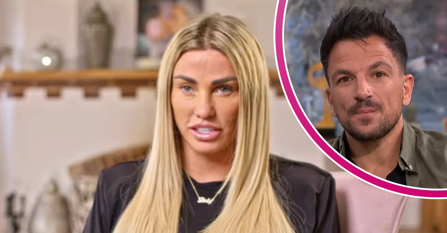 Katie Price being interviewed and Peter Andre on This Morning