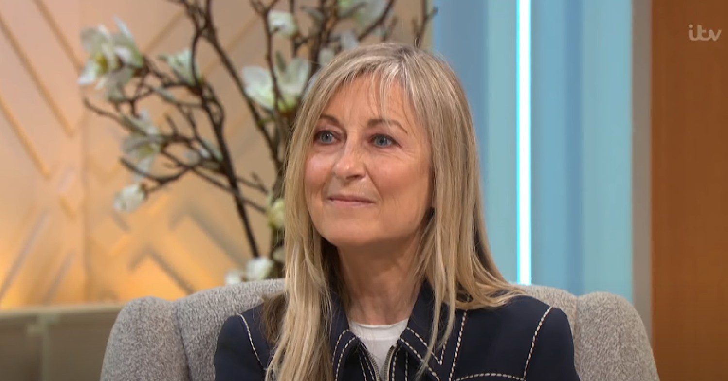 Fiona Phillips talking on Lorraine