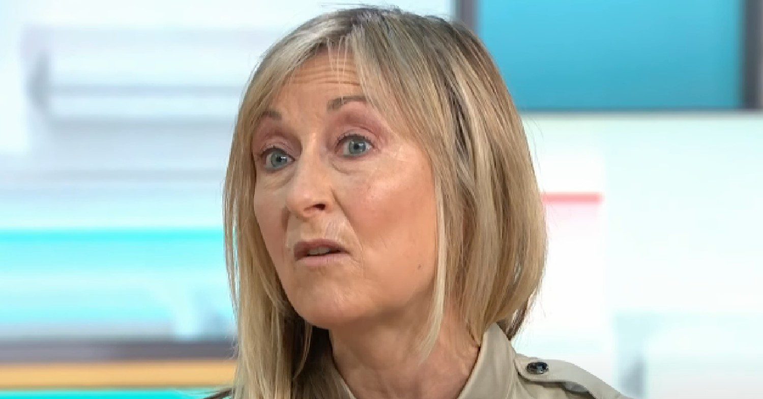 Fiona Phillips looking concerned on GMB