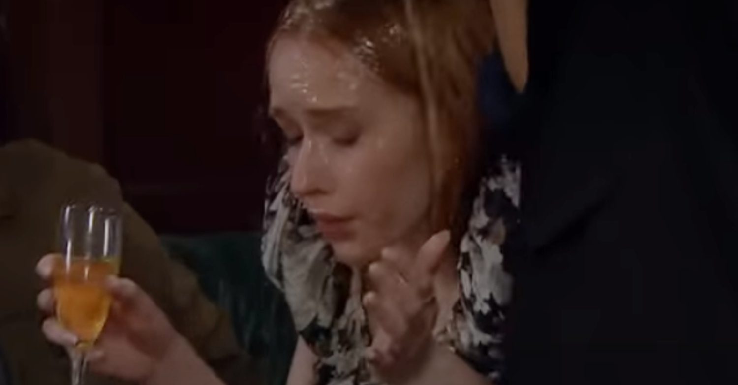 Emmerdale's Chloe is soaked