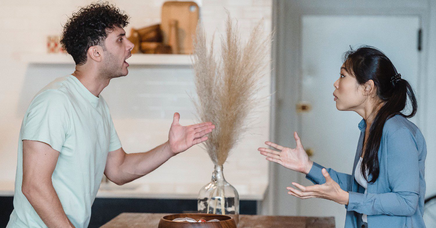 Couple arguing