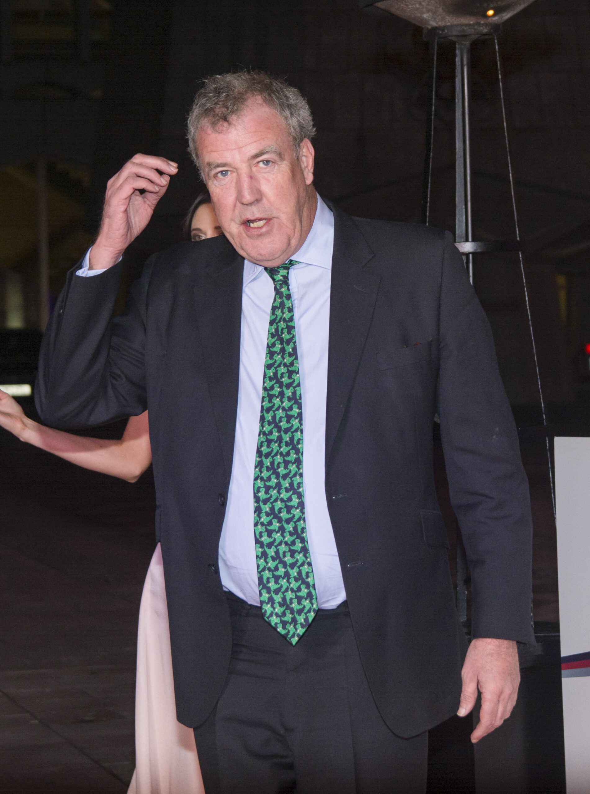 Jeremy Clarkson in a suit and tie