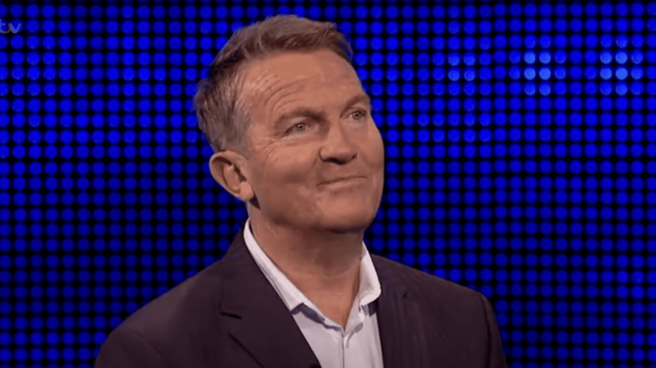 Bradley Walsh smiling on The Chase