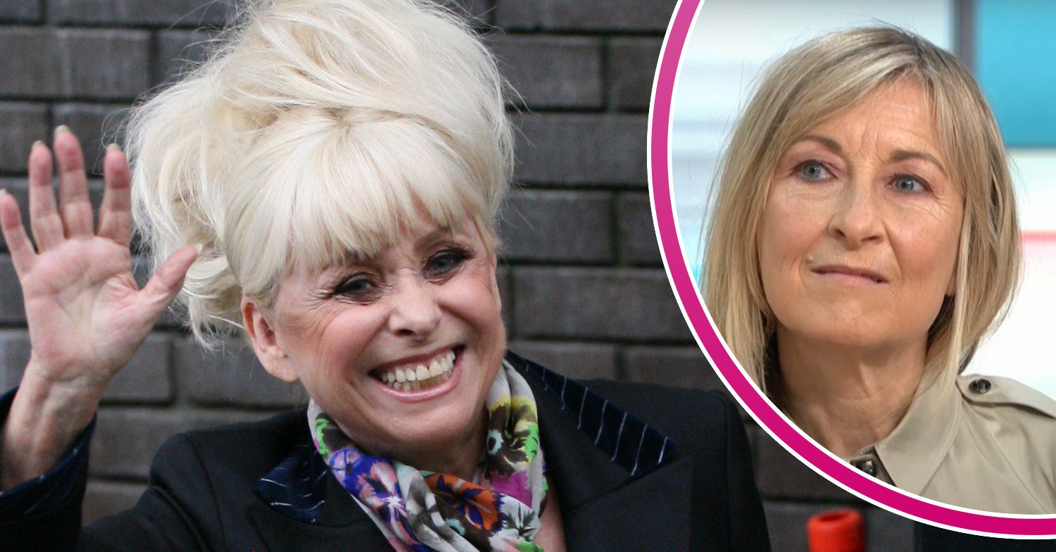 Barbara Windsor smiling / Fiona Phillips on GMB
