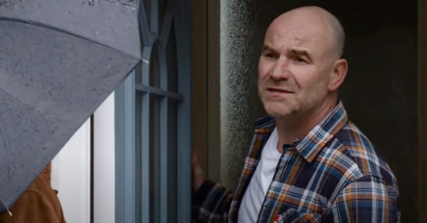Coronation Street's Tim is standing angrily in the doorway