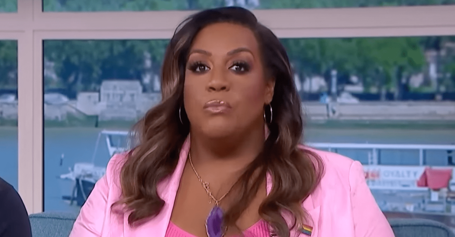 Alison Hammond wearing pink on This Morning