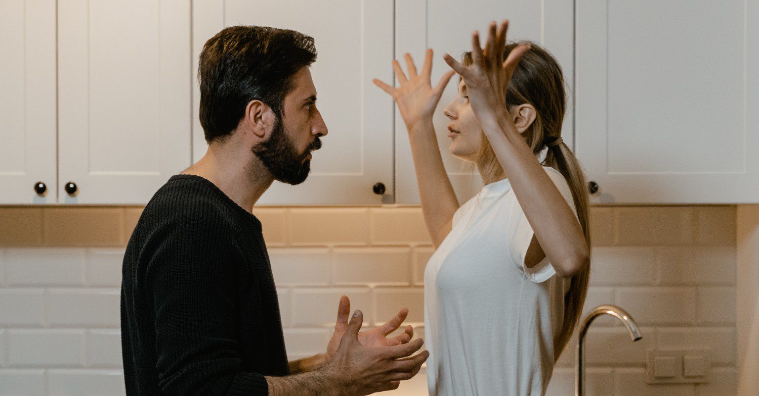 Man and woman arguing
