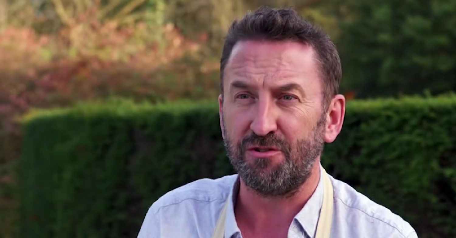 Lee Mack looking serious