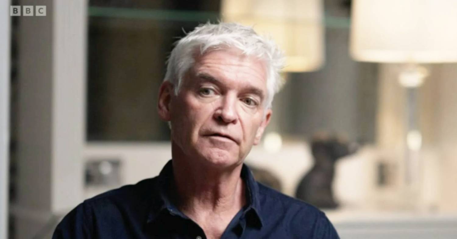 Phillip Schofield looks aside