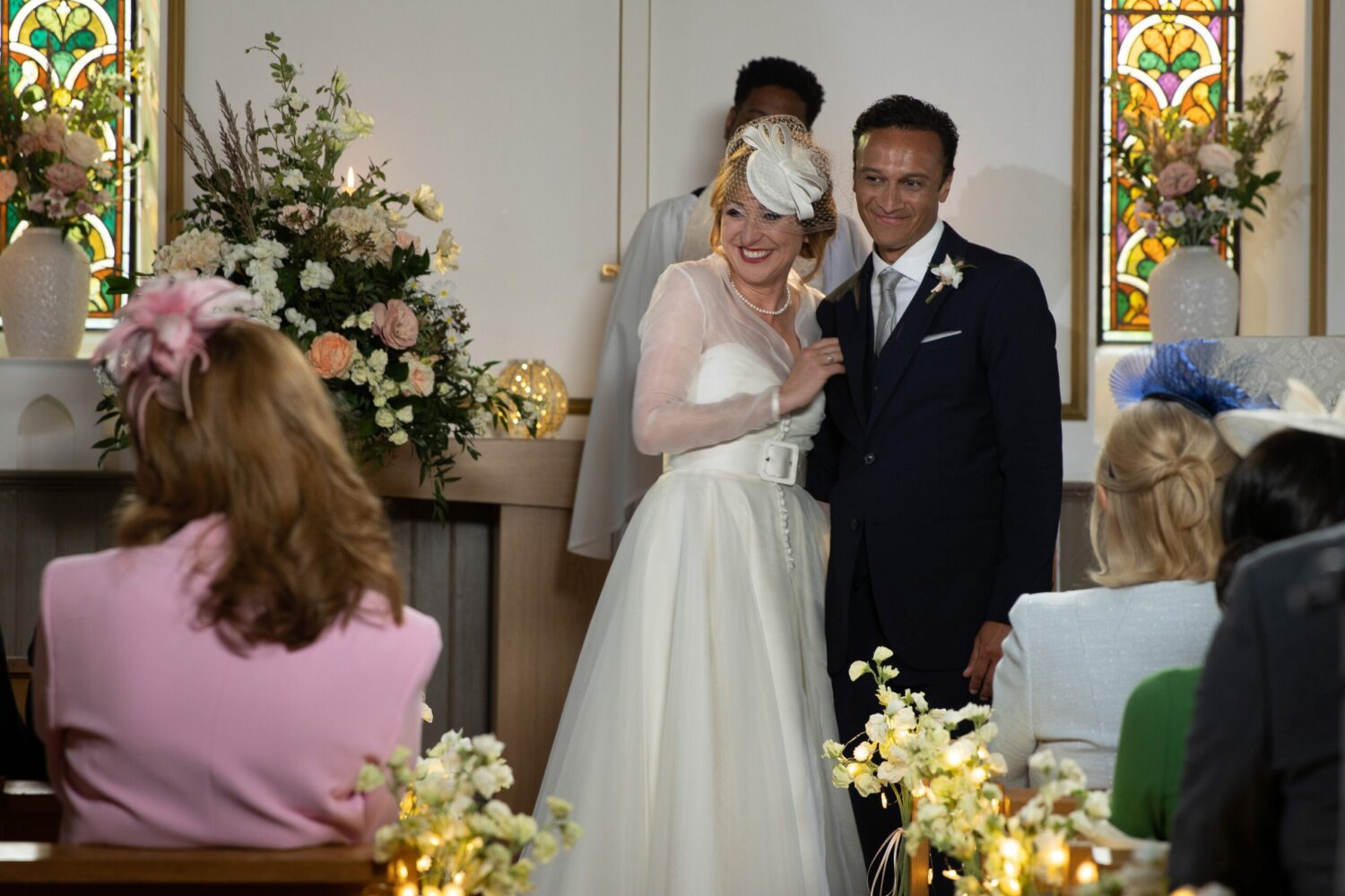 Laurel and Jai are all smiles in Emmerdale as they get married