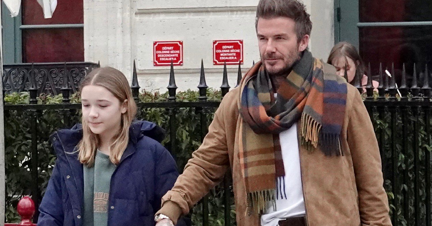 Harper and David Beckham