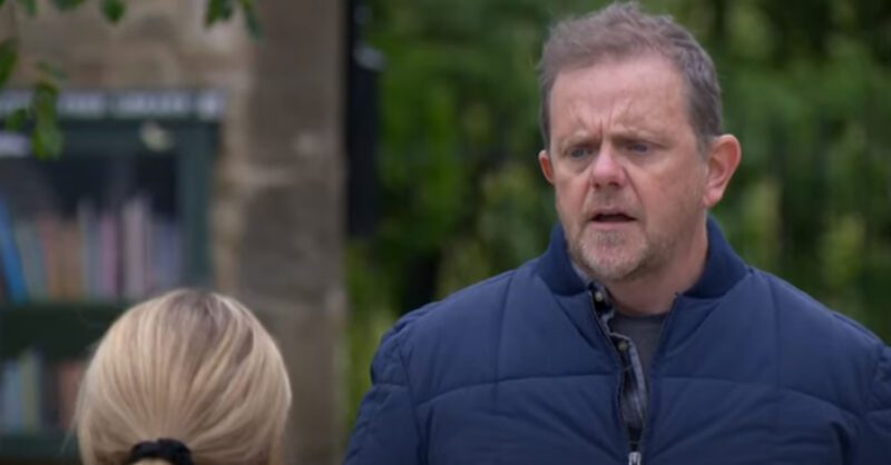 Emmerdale's Dan is looking at Amelia with concern