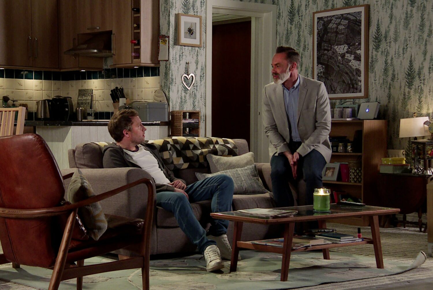 Paul and Billy talking on Coronation Street