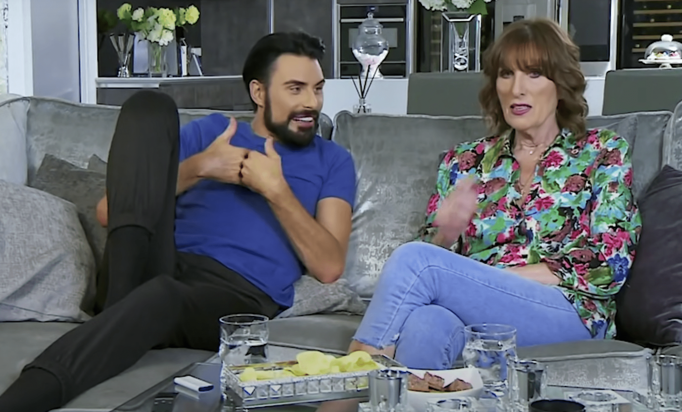 Rylan and Linda Clark on Celebrity Gogglebox