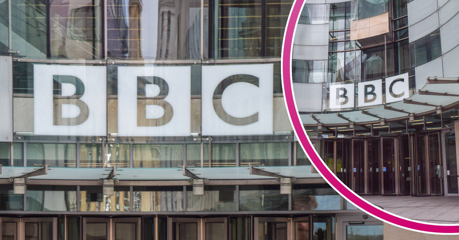 BBC logo outside the TV studios