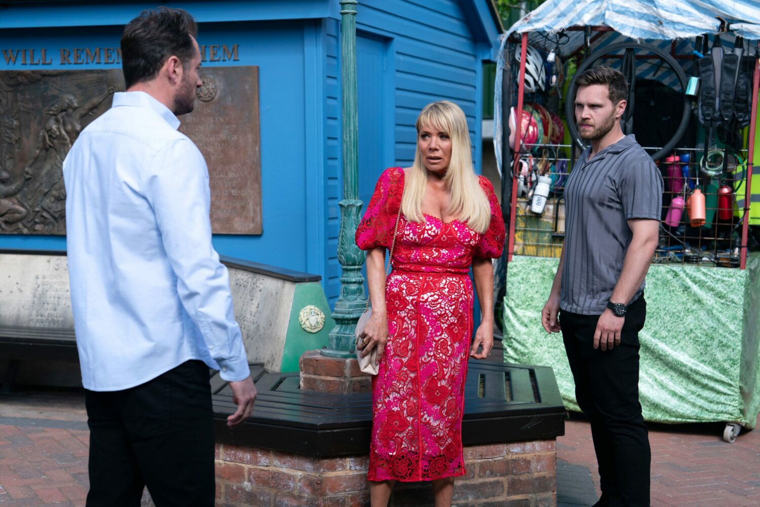 Keanu talks to Martin and Sharon on EastEnders
