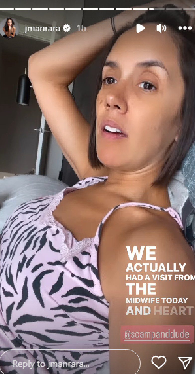 Strictly star Janette Manrara speaking on Instagram Stories