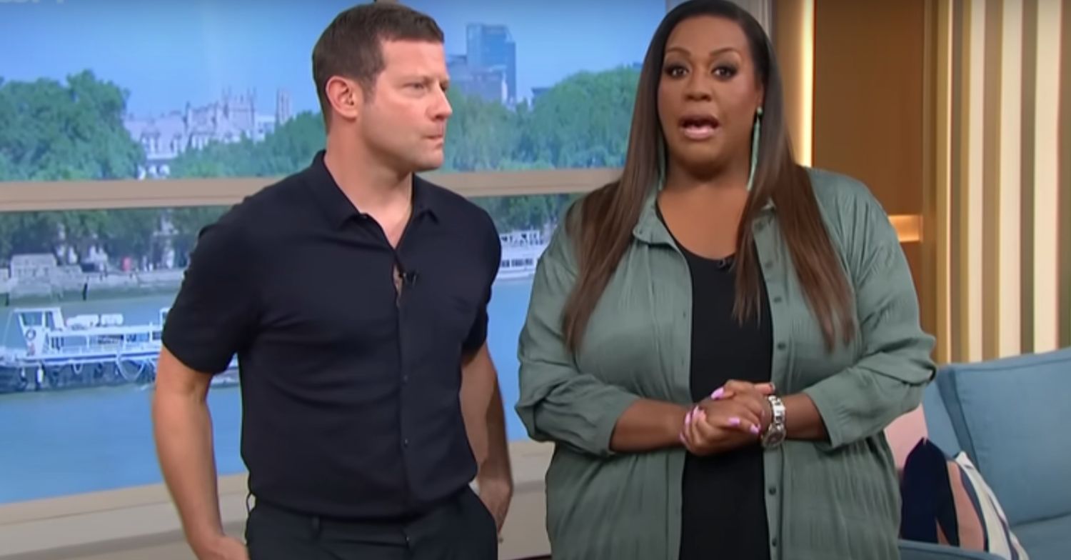 Alison Hammond and Dermot O'Leary on the This Morning set