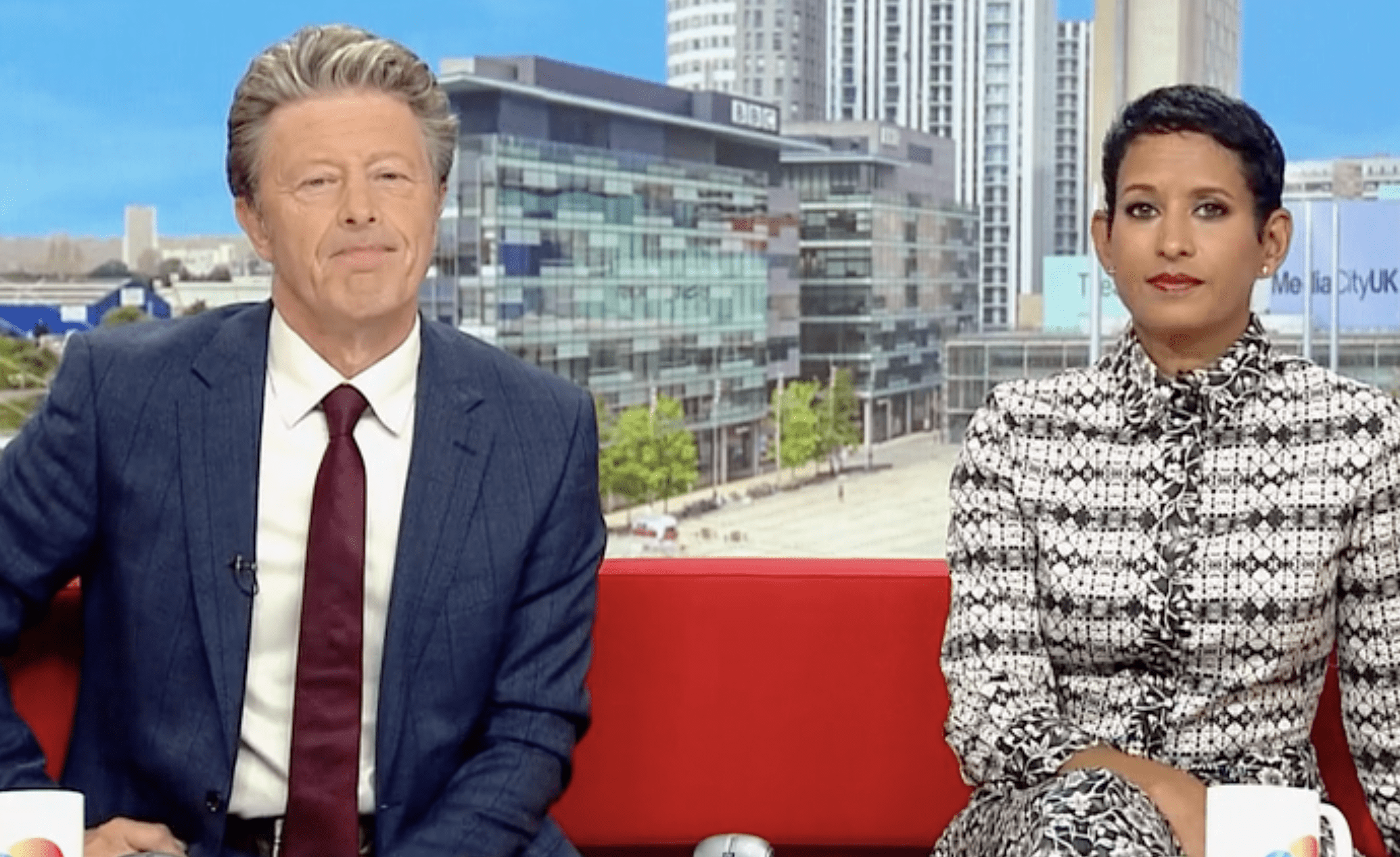 Charlie Stayt and Naga Munchetty on BBC Breakfast