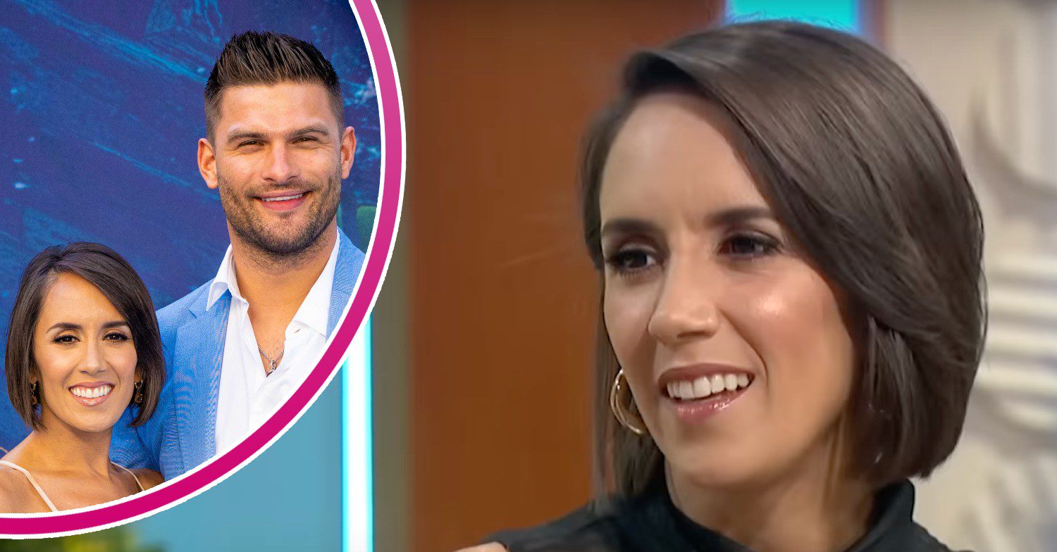Janette Manrara and Aljaž Skorjanec split image