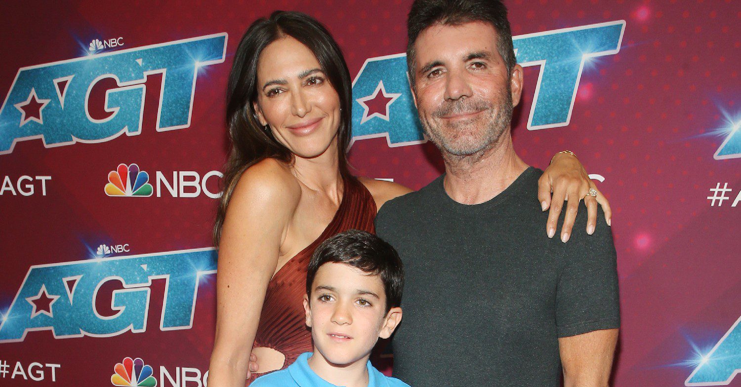Simon Cowell, Lauren Silverman, and Eric Cowell 