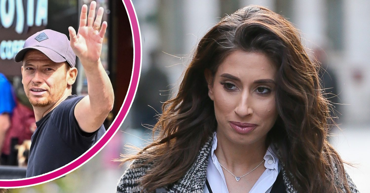 Stacey Solomon and Joe Swash smiling